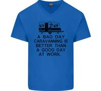 Una Giornata Storta Caravanning Caravan Divertente T-Shirt In Cotone Da Uomo
