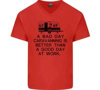 Una Giornata Storta Caravanning Caravan Divertente T-Shirt In Cotone Da Uomo