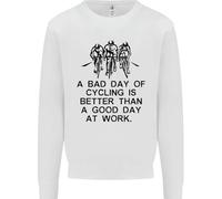 Una Giornata Storta Di Ciclismo Maglione Divertente Per Bambini