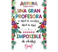 Una Gran Profesora: Elegante Planificador Semanal Para Profes | Regalo Profesora