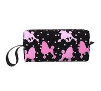 Una gran quantità di barboncini rosa, Borsa per il trucco Borsa per cosmetici Borsa da toilette da viaggio portatile Borsa per trucco Organizer
