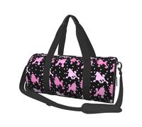 Una gran quantità di barboncini rosa, Borsone da viaggio di grande capacità Borsa rotonda Borsa da viaggio sportiva Borsa da viaggio Borsa da fitness