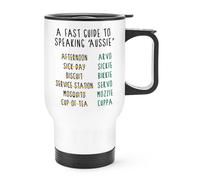 Una Guida Veloce Per Parlare Aussie Travel Mug Con Manico - AUSTRALIA Divertente