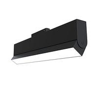Una lampada da binario Basis Rot S35 4000K 20W 120° Nero Alluminio 20 W Illuminazione a binario magnetico S35 IP 20 DC 48 - non incl.