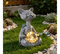 Una lampada da esterno affascinante a forma che yoga, la lampada solare perfetta a forma Fu per uso esterno, un per le feste