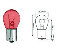 una lampada ricambio alogena Lampadina PR21W 12V 21W BAW15s rossa