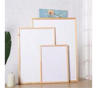 Una lavagna magnetica con cornice in legno, da parete, adatta per l'uso in casa, in ufficio e a scuola. Questa lavagna magnetica cancellabile, utilizzabile sia come bianca che come nera o su entrambi 