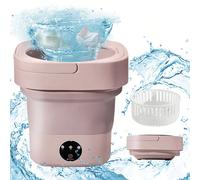 Una lavatrice portatile, una mini lavatrice e un'asciugatrice. Il box da 6,5 litri può essere ripiegato e trasformato in una lavatrice a ultrasuoni per biancheria intima con interruttore. L'intera cen