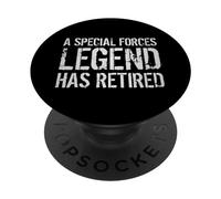 Una leggenda delle forze speciali ha ritirato il veterinario in pensione del soldato PopSockets PopGrip Adesivo
