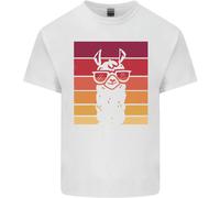 Una Llama Con Occhiali Da Sole Maglietta Per Bambini