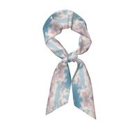 Una lunga sciarpa da donna stampata a nuvola, che misura 46,9 x 3,1 pollici, veste perfettamente e mostra con facilità un temperamento elegante.