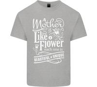 Una Madre È Come Un Fiore Maglietta Per Bambini Ragazzi E Ragazze