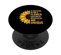 Una madre è come un fiore ognuno bello e unico PopSockets PopGrip Adesivo