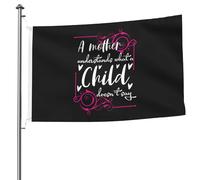 Una Madre Non Capisce Ciò Che Un Bambino Non Dice Bandiera Da Cortile Durevole Garden Flag Divertente Bandiere Da Giardino Per Esterni Interni Fattoria 90X150 Cm