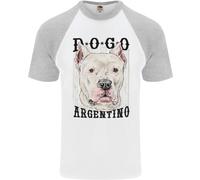 Una Maglietta A Maniche Corte Da Baseball Per Cani Dogo Argentino