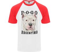 Una Maglietta A Maniche Corte Da Baseball Per Cani Dogo Argentino