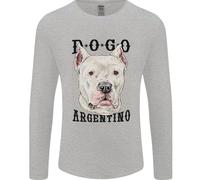 Una Maglietta A Maniche Lunghe Dogo Argentino Uomo