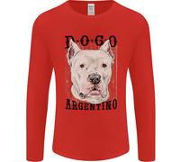 Una Maglietta A Maniche Lunghe Dogo Argentino Uomo