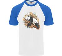 Una Maglietta Baseball S/S Da Uomo Con Orso Panda Che Dorme