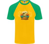 Una Maglietta Baseball S/S Da Uomo Con Un Ranocchio In Montagna