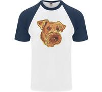 Una Maglietta Baseball S/S Per Uomo Airedale Terrier Bingley Waterside