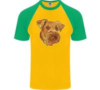 Una Maglietta Baseball S/S Per Uomo Airedale Terrier Bingley Waterside