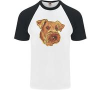 Una Maglietta Baseball S/S Per Uomo Airedale Terrier Bingley Waterside