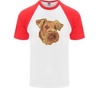 Una Maglietta Baseball S/S Per Uomo Airedale Terrier Bingley Waterside