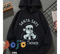 Una maglietta colorata con il numero "sei sette" stampato a puzzle per bambini e bambine, caratterizzata da un design oversize con spalle scese, uno stile preppy, un tessuto morbido e confortevole, un