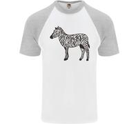 Una Maglietta Da Baseball A Maniche Corte Per Uomo Zebra