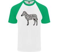 Una Maglietta Da Baseball A Maniche Corte Zebra Uomo