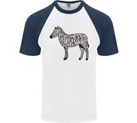 Una Maglietta Da Baseball A Maniche Corte Zebra Uomo
