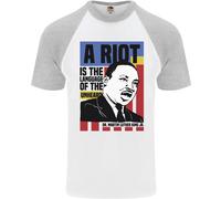Una Maglietta Da Baseball S/S Nera Di Martin Luther King Black Lives Matter
