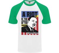 Una Maglietta Da Baseball S/S Nera Di Martin Luther King Black Lives Matter