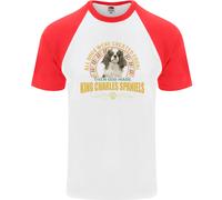 Una Maglietta Da Baseball S/S Per Uomo Con Cavalier King Charles Spaniel
