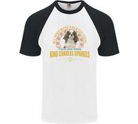 Una Maglietta Da Baseball S/S Per Uomo Con Cavalier King Charles Spaniel