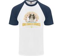 Una Maglietta Da Baseball S/S Per Uomo Con Cavalier King Charles Spaniel