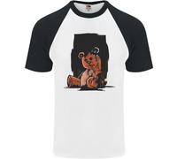 Una Maglietta Da Baseball S/S Per Uomo Con Orsetto Zombie Di Halloween