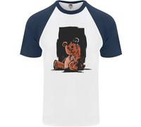 Una Maglietta Da Baseball S/S Per Uomo Con Orsetto Zombie Di Halloween