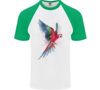 Una Maglietta Da Baseball S/S Per Uomo Con Pappagallo Colorato