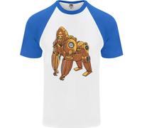 Una Maglietta Da Baseball S/S Per Uomo Gorilla Steampunk
