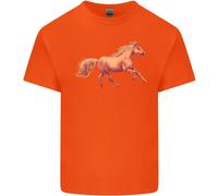 Una Maglietta Equestre Per Bambini Con Cavallo Al Galoppo