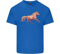 Una Maglietta Equestre Per Bambini Con Cavallo Al Galoppo