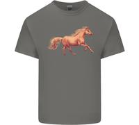 Una Maglietta Equestre Per Bambini Con Cavallo Al Galoppo