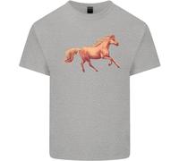 Una Maglietta Equestre Uomo In Cotone Con Cavallo Al Galoppo