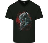 Una Maglietta In Cotone A V Collo Per Uomo Fantasy Viking Di Guerra Odin Thor