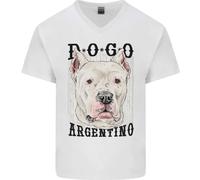 Una Maglietta In Cotone A V Per Cani Dogo Argentino