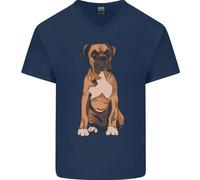 Una Maglietta In Cotone A V Per Uomo Con Boxer