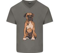Una Maglietta In Cotone A V Per Uomo Con Boxer