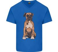 Una Maglietta In Cotone A V Per Uomo Con Boxer